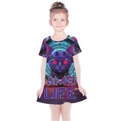 Gamer Life Kids  Simple Cotton Dress by minxprints