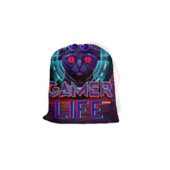 Gamer Life Drawstring Pouch (small) by minxprints