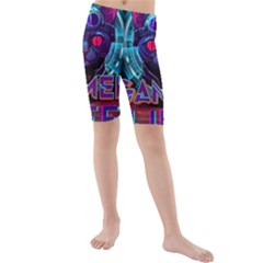 Gamer Life Kids  Mid Length Swim Shorts by minxprints