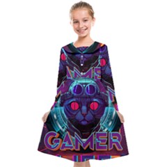 Gamer Life Kids  Midi Sailor Dress by minxprints