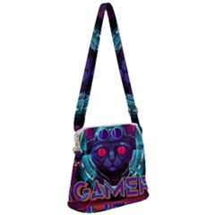 Gamer Life Zipper Messenger Bag by minxprints