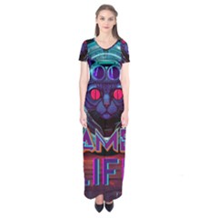 Gamer Life Short Sleeve Maxi Dress