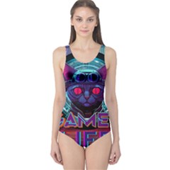 Gamer Life One Piece Swimsuit by minxprints