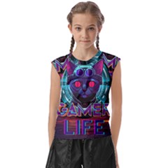 Gamer Life Kids  Raglan Cap Sleeve Tee