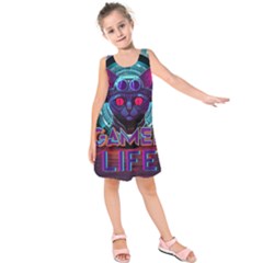 Gamer Life Kids  Sleeveless Dress by minxprints