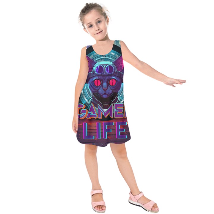 Gamer Life Kids  Sleeveless Dress