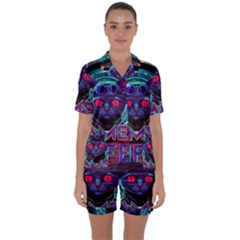 Gamer Life Satin Short Sleeve Pajamas Set by minxprints