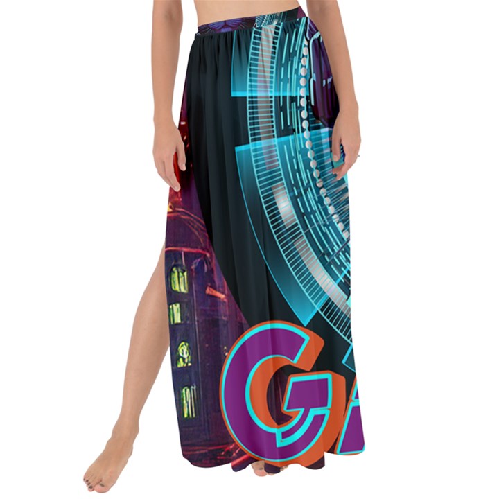 Gamer Life Maxi Chiffon Tie-Up Sarong