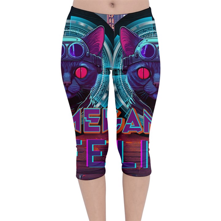 Gamer Life Velvet Capri Leggings 