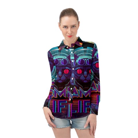 Gamer Life Long Sleeve Chiffon Shirt by minxprints