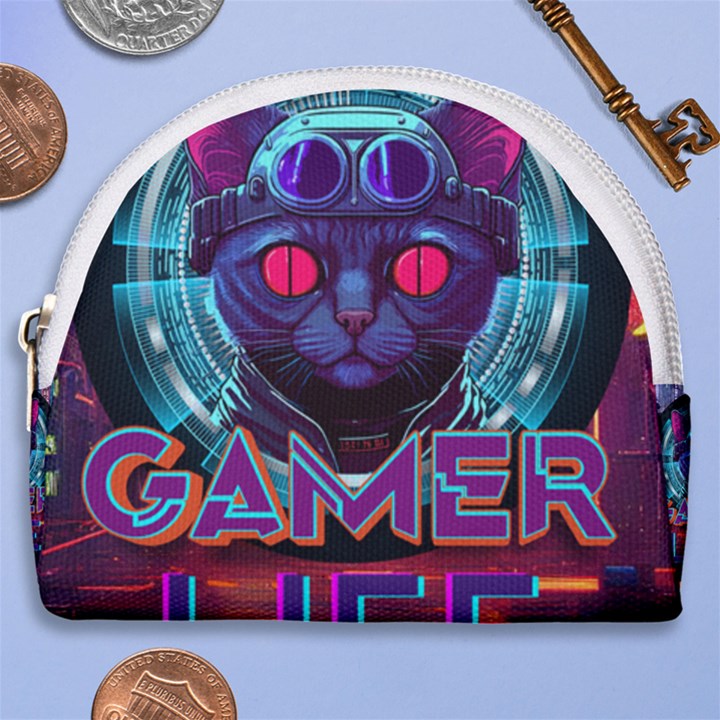 Gamer Life Horseshoe Style Canvas Pouch