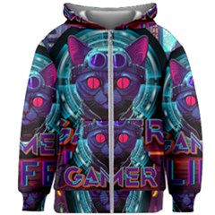 Gamer Life Kids  Zipper Hoodie Without Drawstring