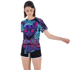 Gamer Life Asymmetrical Short Sleeve Sports Tee by minxprints