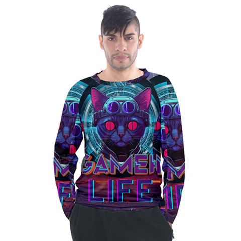 Gamer Life Men s Long Sleeve Raglan Tee by minxprints