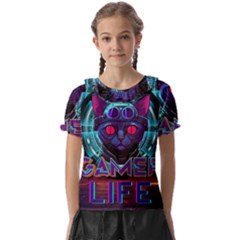 Gamer Life Kids  Frill Chiffon Blouse by minxprints