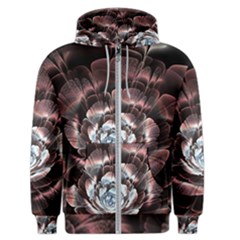 Flower Fractal Art Cool Petal Abstract Men s Zipper Hoodie by Semog4