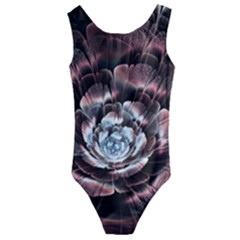 Flower Fractal Art Cool Petal Abstract Kids  Cut-out Back One Piece Swimsuit by Semog4