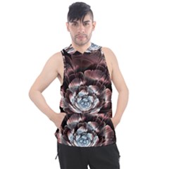 Flower Fractal Art Cool Petal Abstract Men s Sleeveless Hoodie by Semog4