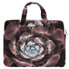 Flower Fractal Art Cool Petal Abstract Macbook Pro 13  Double Pocket Laptop Bag by Semog4