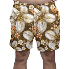 Flowers Pattern Floral Patterns Decorative Art Men s Shorts by Semog4