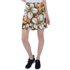 Flowers Pattern Floral Patterns Decorative Art Tennis Skirt by Semog4