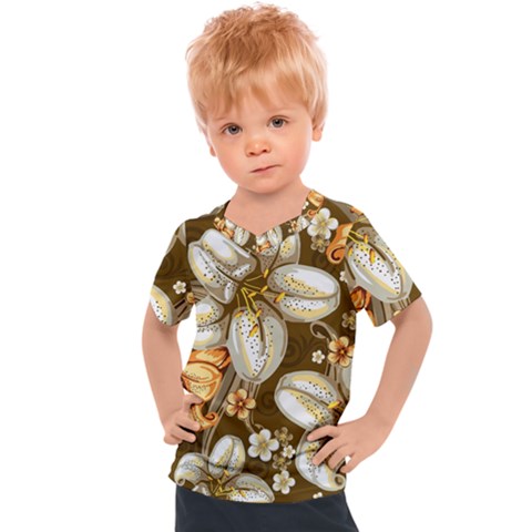 Flowers Pattern Floral Patterns Decorative Art Kids  Sports Tee by Semog4