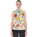 Colorful Flowers Pattern Abstract Patterns Floral Patterns Mock Neck Shell Top View1