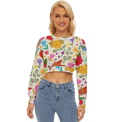 Colorful Flowers Pattern Abstract Patterns Floral Patterns Lightweight Long Sleeve Sweatshirt by Semog4