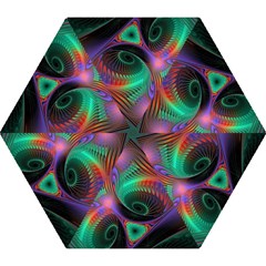 Circle Art 3d Artwork Graphics Vortex Colorful Digital Art Mini Folding Umbrellas by Semog4