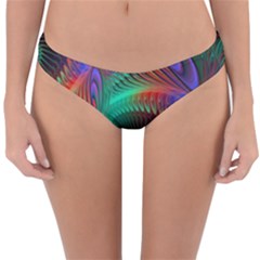 Circle Art 3d Artwork Graphics Vortex Colorful Digital Art Reversible Hipster Bikini Bottoms by Semog4