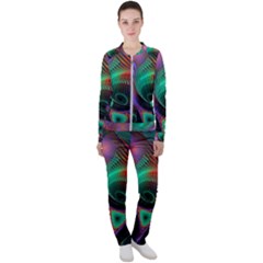 Circle Art 3d Artwork Graphics Vortex Colorful Digital Art Casual Jacket And Pants Set by Semog4