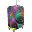 Circle Art 3d Artwork Graphics Vortex Colorful Digital Art Luggage Cover (Large) View2