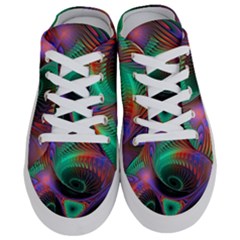 Circle Art 3d Artwork Graphics Vortex Colorful Digital Art Half Slippers by Semog4