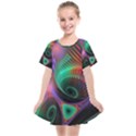 Circle Art 3d Artwork Graphics Vortex Colorful Digital Art Kids  Smock Dress View1