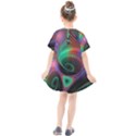 Circle Art 3d Artwork Graphics Vortex Colorful Digital Art Kids  Smock Dress View2