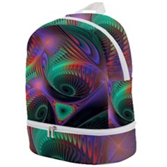 Circle Art 3d Artwork Graphics Vortex Colorful Digital Art Zip Bottom Backpack