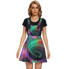 Circle Art 3d Artwork Graphics Vortex Colorful Digital Art Apron Dress by Semog4