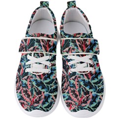 Leaves Leaf Pattern Patterns Colorfu Men s Velcro Strap Shoes by Semog4