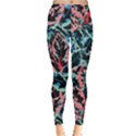 Leaves Leaf Pattern Patterns Colorfur Leggings  View1