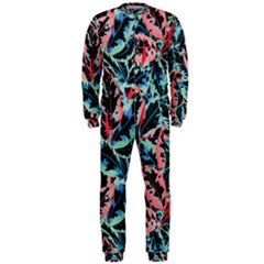 Leaves Leaf Pattern Patterns Colorfur Onepiece Jumpsuit (men) by Semog4