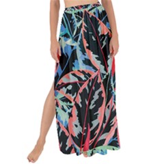 Leaves Leaf Pattern Patterns Colorfur Maxi Chiffon Tie-up Sarong by Semog4