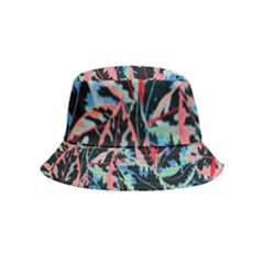 Leaves Leaf Pattern Patterns Colorfur Inside Out Bucket Hat (kids) by Semog4