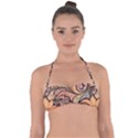 Colorful Paisley Background Artwork Paisley Patterns Halter Bandeau Bikini Top View1