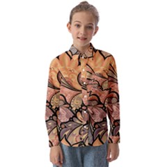 Colorful Paisley Background Artwork Paisley Patterns Kids  Long Sleeve Shirt