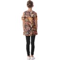 Colorful Paisley Background Artwork Paisley Patterns Fold Over Open Sleeve Top View2