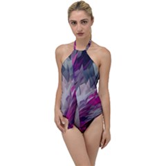 Colorful Artistic Pattern Design Go With The Flow One Piece Swimsuit by Semog4