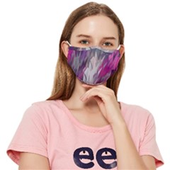 Colorful Artistic Pattern Design Fitted Cloth Face Mask (adult) by Semog4