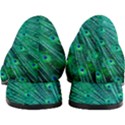 Green And Blue Peafowl Peacock Animal Color Brightly Colored Women s Block Heels  View4