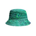 Green And Blue Peafowl Peacock Animal Color Brightly Colored Inside Out Bucket Hat (Kids) View4