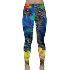 Colorful Digital Art Fractal Design Classic Yoga Leggings by Semog4